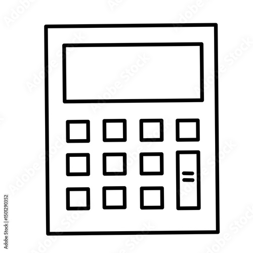 Calculator Line Vector 