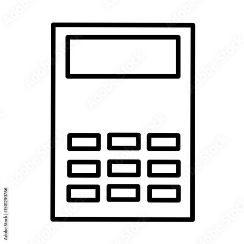 Calculator Line Vector 