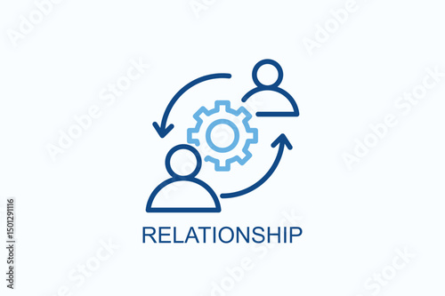 Relationship Icon Or Logo Isolated Vector Illustration