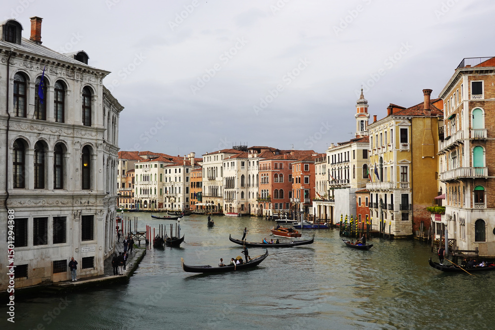 Fototapeta premium The view of Grand Canal in Venice, Italy