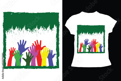 Vector illustration lettering baby t-shirt abstract colorful background Design whit baby room decoration, 