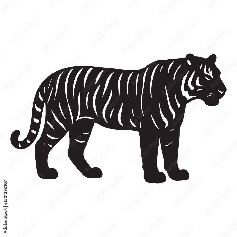 Obraz premium tiger vector illustration
