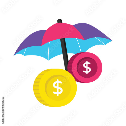 Business Insurance Vector style icon. Eps 10 file