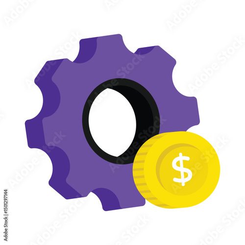 Money Management Vector style icon. Eps 10 file