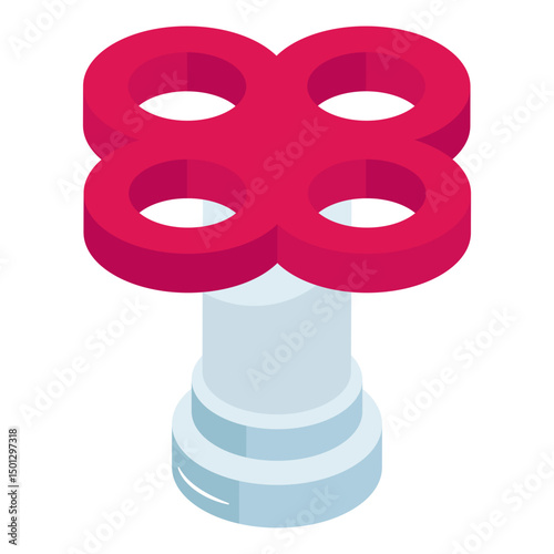 Modern design icon of pipe valve 