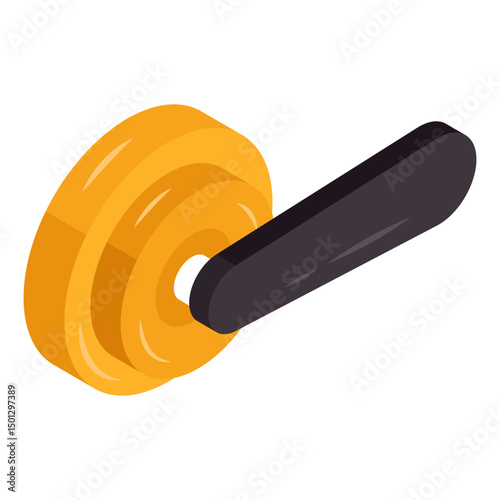 Unique design icon of door lock