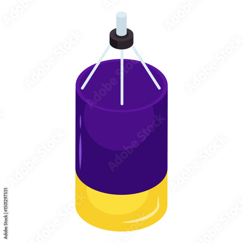 A modern design icon of punching bag