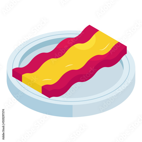 Premium download icon of healthy food, bacon vector 
