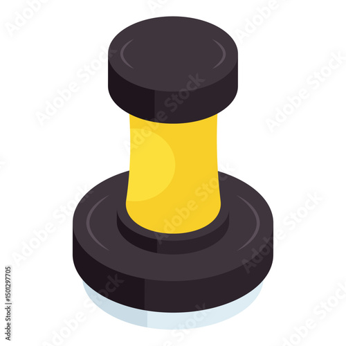 A unique design icon of stamp