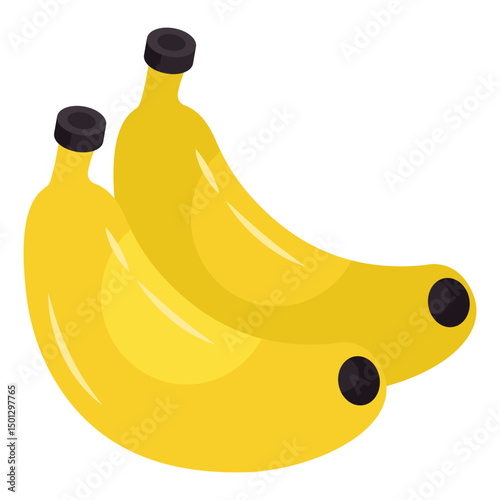 Modern design icon of banana 