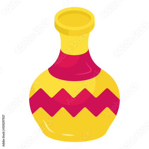      A home decorative accessory, ceramic pot icon