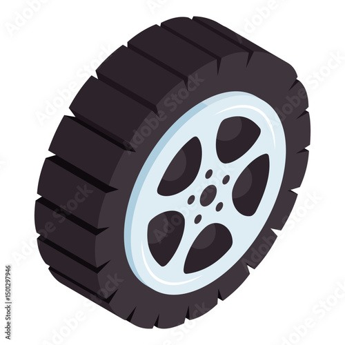 A unique design icon of tyre