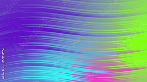 Abstract background of wavy lines in purple blue green and pink. Suitable for graphics, design projects, social media, and vibrant visuals.