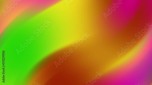 Blurry green, yellow, orange, and pink background, perfect for spring and summerthemed designs, invitations, wallpapers, or social media posts.