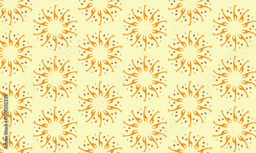 Giraffe pattern rhythm in a circle vector seamless ornament for textile, interior, card and paper decoration