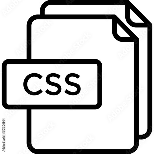 CSS file line icon