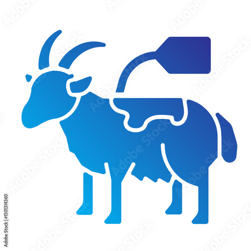 Two goats with labels for sacrificial purposes