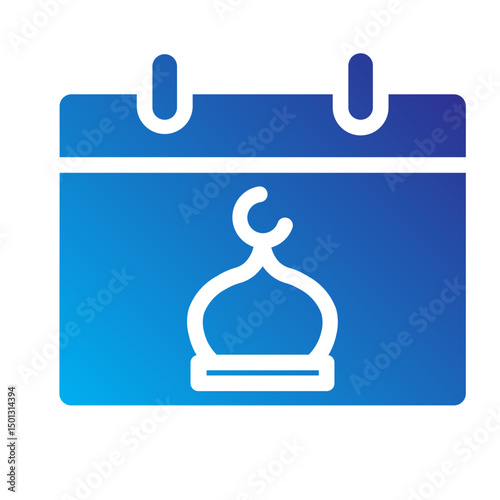 Islamic calendar icon for Eid date