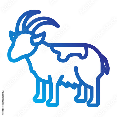 Goat icon for animal sacrifice in Eid al-Adha