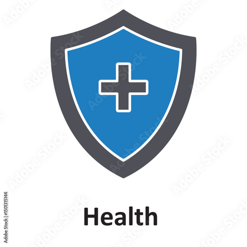 Health insurance :Vector Icon which can easily modify or edit