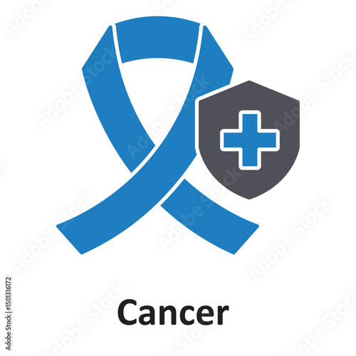 Cancer insurance :Vector Icon which can easily modify or edit