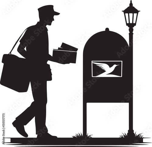 Vector art shows a police officer in uniform and a man with a suitcase, also a police officer with a briefcase