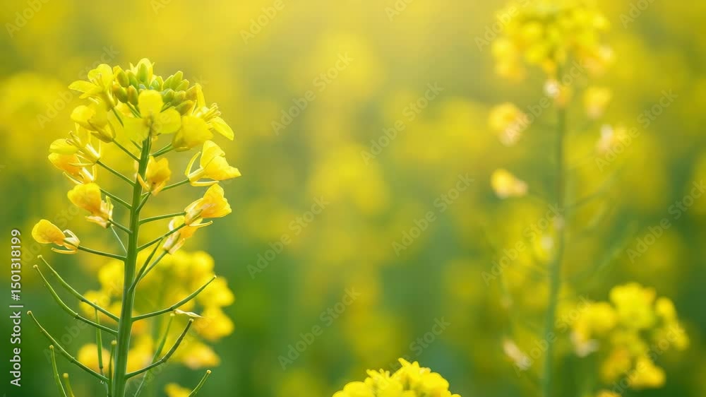 Close-up of vibrant yellow flowers blooming in sunlit field