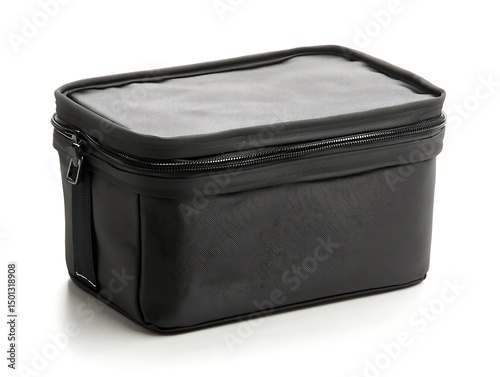 lightweight portable cooler bag folded compact isolate on white background sharp clear edges
