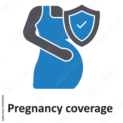 Pregnancy coverage :Vector Icon which can easily modify or edit