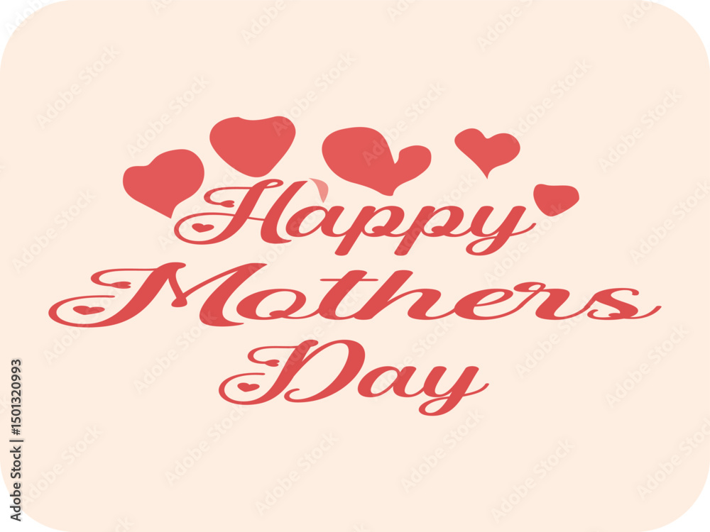 Naklejka premium Happy mothers day