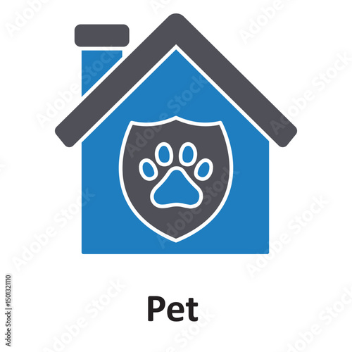 Pet insurance :Vector Icon which can easily modify or edit