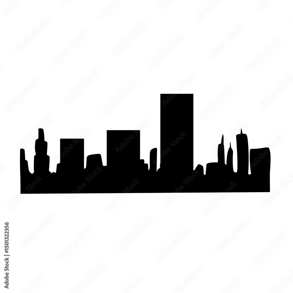 Fototapeta premium City ​​Silhouette Illustration