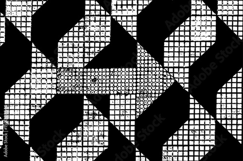 Large vector geometric wall texture with a transparent background