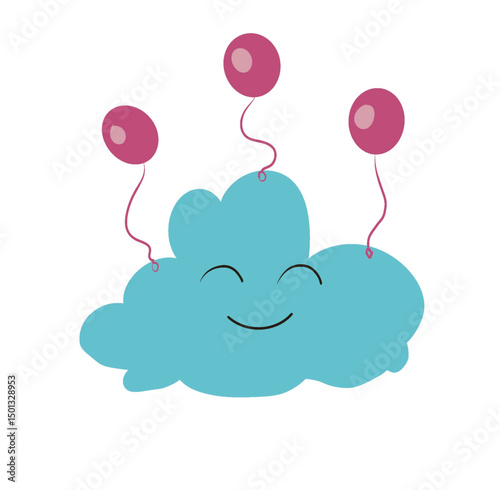 balloons in the sky