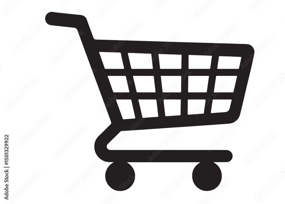 custom made wallpaper toronto digitalshopping cart logo silhouette vector illustration, shopping cart silhouette logo icon design, shopping cart vector logo, Shopping trolley vector silhouette illustration isolated on white background.