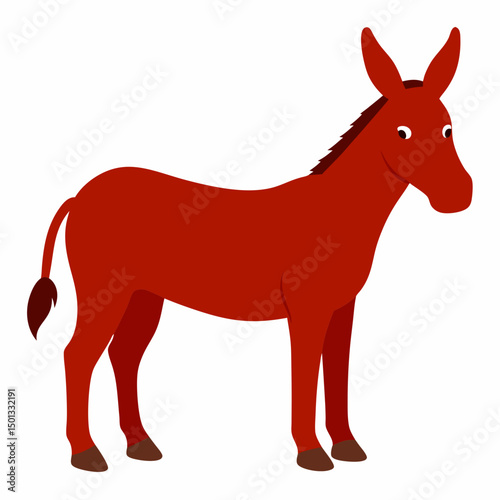 Mule with white background
