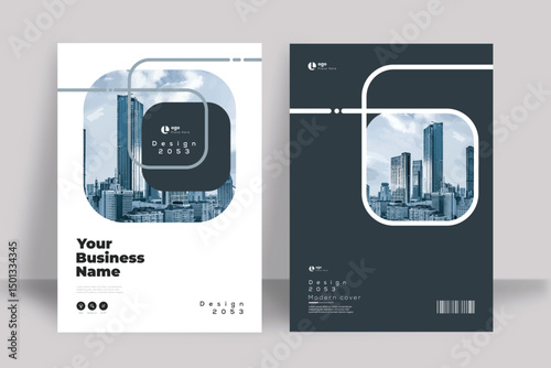 Modern A4 Cover For Flyer Brochure Annual Report Design Template