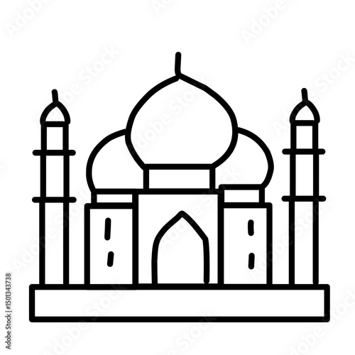 Landmark Line vector