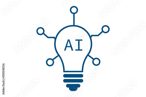 Lightbulb icon set. Light bulb linear icon. Idea and creativity symbol. Electric lamp, electricity, light. Editable stroke. Bulb icon vector illustration.