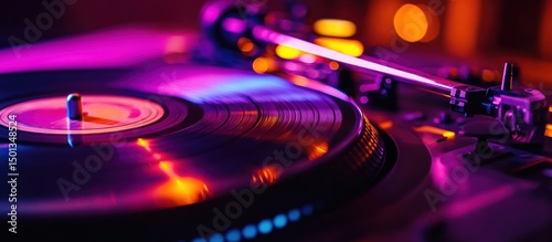 Neon Nights: Vinyl Spin