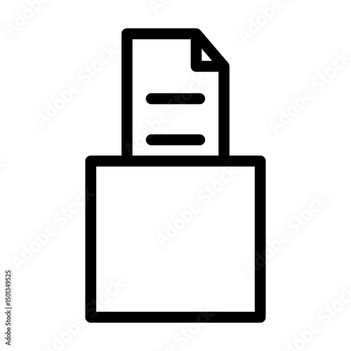 ballot line icon