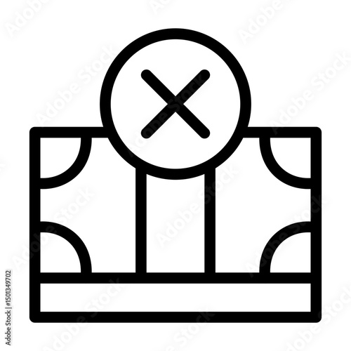 no corruption line icon