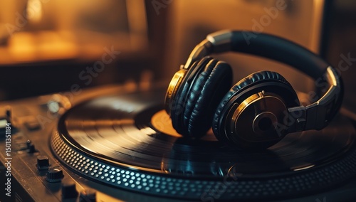 Headphones on Vinyl: A Symphony of Sound