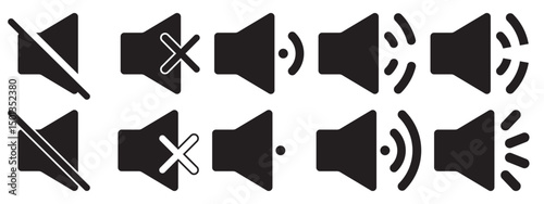 Volume Control Icon Set