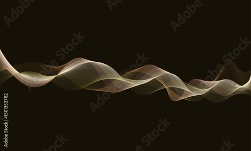 abstract wave motion futuristic design black background