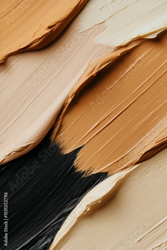 Various Shades of Paint Arranged in a Palette for Artistic Projects
