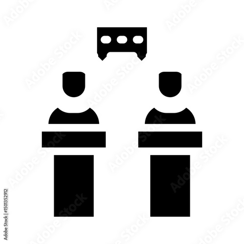 international day of democracy glyph icon