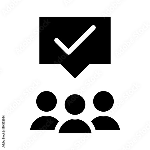 poll glyph icon
