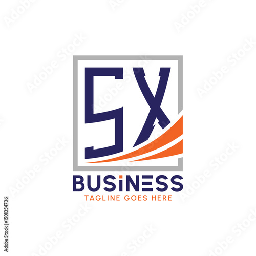 Letter SX Business Logo. Modern SX Logo for Corporate Branding. SX Growth Success Logo