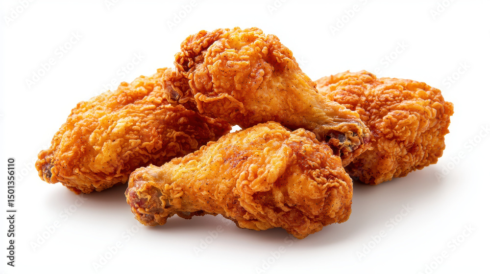Crispy fried chicken drumsticks stacked together, showcasing golden brown texture and delicious appearance, perfect for any meal Crispy fried chicken drumsticks stacked together, showcasing golden brown texture and delicious appearance, perfect for any meal